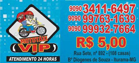 MOTO T�XI VIP TRANSPORTANDO  COM SEGURAN�A 