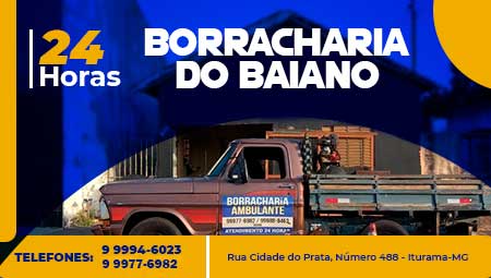 BORRACHARIA DO BAIANO - 24 HORAS A SUA DISPOSIO! 