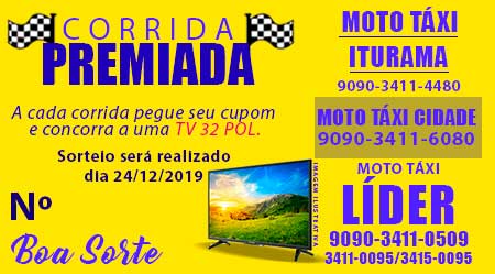 GANHE UMA TV NA PROMOO CORRIDA PREMIADA DO MOTO TXI LDER